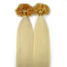 Wholesale- 1g s 100g pack 14''- 24'' 100% Human Hair u Tip Hair Extensions Remy Indian Factory Price Straight wave nail