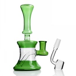 Small Bongs hookahs Thick Glasses beaker base Oil Rigs Bubbler Heady rig Smoking Pipes Water Bong With 14mm Banger