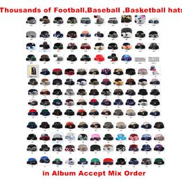 HEIßER VERKAUF Neue amerikanische Hüte Alle Fußballmannschaften Kappen Herren Sporthüte Günstige Snapback Damen Anpassungshüte Akzeptieren Sie Drop Shipping Mix Order