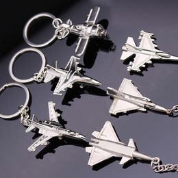 Creative Airplane Key Chain Mini Metal Keychains Pendant Bag Hanging Car Key Personality For Fans Gifts