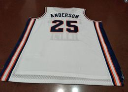 Custom Men Youth women Vintage #25 KENNY ANDERSON Fighting Illinois Basketball Jersey Size S-4XL or custom any name or number jersey