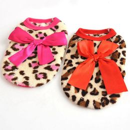 Winter Winter Protection Puppy Costumes Small Dog Cat Universal Clothes Casual Leopard Print Pattern Pet Vests Creative 6bx BB