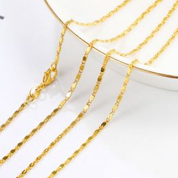 Wholesale 10PCS 16-30/" 18K Yellow GOLD Filled Smooth CHAIN NECKLACES For Pendant
