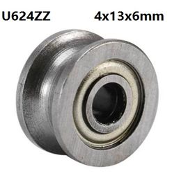 500pcs/lot U624ZZ 624UU SZU4-13 4x13x7mm U groove ball bearing miniature with u-shaped slot 4*13*7mm