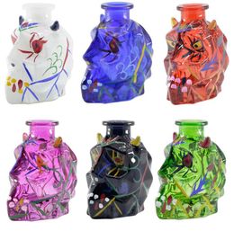 90MM Vampire Head Painted Glass Bottle with Accessories