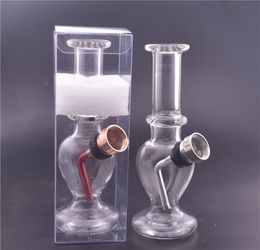 MINI glass bong Oil Rig Water Pipes Glass Bubblers Smoking Pipe Small Hand tobacco Pipe for dry herb Support overseas warehouse