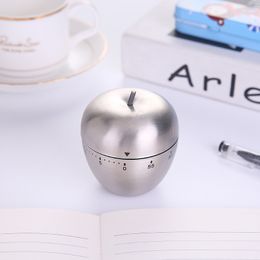 Creative Mechanical Cooking timer Stainless Steel Egg & Apple Shape Timers For Home Kitchen 60 Minutes Alarm Countdown Tool