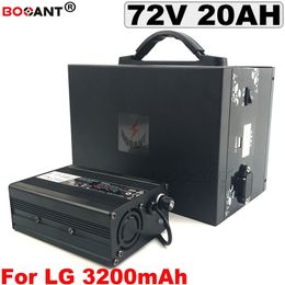 72V 20AH E-Bike Lithium Battery for Original LG 18650 +a Metal Box Scooter Battery pack For Bafang BBS 1800W Motor Free Shipping