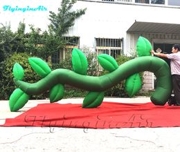 Musical Stage Backdrop Inflatable Vine 4m length Artificial Tree Branch Blow Up Plants Tentacle For Concert Decoration