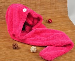 65*25cm Magic Towels Quick Dry Hair Shower Caps Microfiber Towel Drying Turban Wrap Hat Caps Spa Bathing 50pcs