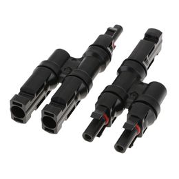 Computer Cables MC4 Y Type 2 Branch 3 Way Solar Panel Cable Connectors IP67 Waterproof Photovoltaic Adapter Splitter Coupler Combiner Cable Prop Cable Length: 3 Sets