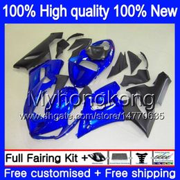 Body For KAWASAKI ZX-600 ZX 6R 600CC 6 R ZX636 2005 2006 Stock blue 210MY.141 ZX-636 600 CC ZX6R 05 06 ZX600 ZX 636 ZX-6R 05 06 Fairing