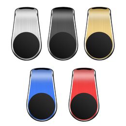 Wholesale Magnetic Car Phone Holder L Shape Car Air Vent Clip Magnet Universal Cell Phone Bracket Stand in Box