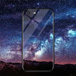 Wholesale Customised starry glass mobile phone case for the iPhone XS MAX toughened glass mobile phone case