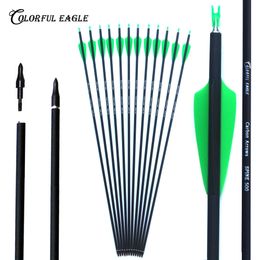 28"/30"/31" archery hunting Mix carbon arrow for Compound recurve bows arrow Shooting Target