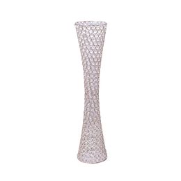 New style Pretty waist shape tall candelabra wedding table Centrepiece beaded crystal vase senyu0297