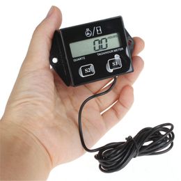 Freeshipping Hot LCD Display Digital Tachometer Hour Metre For Motorcycle / Boat Engines