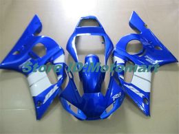 Motorcycle Fairing kit for YAMAHA YZFR6 98 99 00 01 02 YZF R6 1998 2002 YZF600 blue white Fairings set+gifts YG35