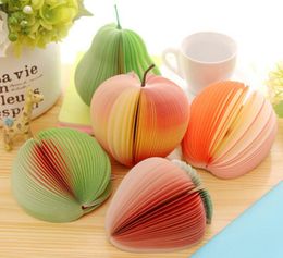 NEW Creative Fruit Shape Notes Paper Cute Apple Lemon Pear Notes Strawberry Memo Pad Sticky Paper Pop Up Notes School Office Supply