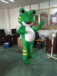 2019 Factory direct sale Frog mascot costume Frog mascotter cartoon fancy dress costume Halloween Fancy Dress Christmas for Party