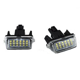 2PCS Canbus White For Toyota Yaris/Vitz Camry Corolla Prius C Ractis Verso S Led Licence Number Plate LED Lamp Light OEM REPLACE