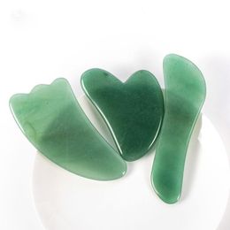 3Pcs Jade Gua Sha Set Natural Green Jade Stone Gua Sha Facial Massage Scraping Tool SPA Acupuncture Scraping Health Care