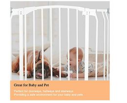 Lager in USA Kinder Baby Schutztüren Easy Step Walk Doppelverriegelungssystem Druck Wandhalterung Haustiertür Sicherheitsbarrieren Sicherheitstore