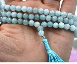 free prayers Australia - Free shippig 6mm stone Buddhist Natural 108 Prayer Beads Mala Bracelet Necklace