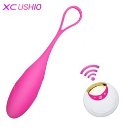 10 Speed Wireless Remote Control Vibrator USB Rechargeable Bullet Egg Vibrator Vaginal Massage Kegel Balls Sex Toys for Woman C18112801