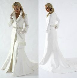 Elegant Fur women clothes Bridal Jacket Lapel Neck Bridal Wrap Long Sleeve women winter coats for Wedding Bolero coat Plus Size Capes