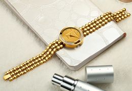Fashion Women Watches CRRJU Top Brand Luxury Star Sky Dial Clock Luxury Rose Gold Women's Bracelet Quartz Wrist Watches relog303d