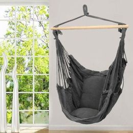 Portable Travel Camping Hanging Hammock Home Bedroom Lazy Swing Chair Garden Indoor Outdoor Fashion Hammock Swings Seat Chair DBC BH3146