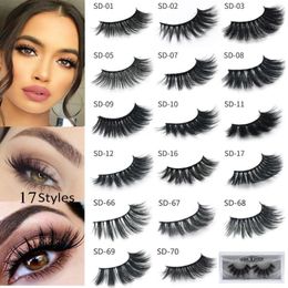 3D Mink Eyelashes Eye lash 3D Mink Full Strip False Eyelash Long Individual Eyelashes Mink Lashes Extension new arrival