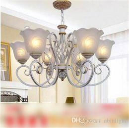 LRE029-Simple Design Vintage Antique Iron Glass Chandeliers & Pendant Lights Ceiling Lamp Iron glass Home Decoration Lightings