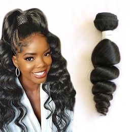 Brazilian Human Hair One Bundles Loose Wave Hair Products 10-28inch Curly Wholesale Sample