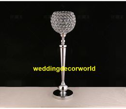 New stule Metal crysyal glass Wedding Table Centrepiece Event Road Lead wedding decoration flower stand Centrepiece decor0952