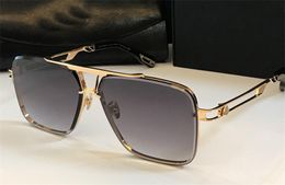 Hommes lunettes Design Lunettes de soleil Player Square K Cadre en or Crystal Cut Lens Lèches haut de gamme Top de qualité supérieure de qualité supérieure avec étui