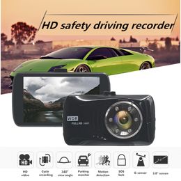 New car DVR dashcam digital video recorder vehicle driving camera 3 inch display 140° view angle full HD 1080P G-sensor night vision