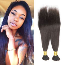 Straight Bulk Hair Unprocessed Human Braiding Hair Bulks No Weft for Micro mini Braids