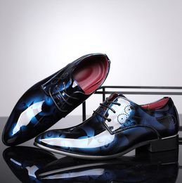 Men formal pu dress shoes gentleman elegant business office shoes pointed toes work wear wedding party shoes big size 7-12 eu size 40-50