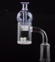 4mm Opaque Bottom Quartz Banger Quartz Nail Spinning Carb Cap Terp Pearl Kit Female Male 10mm 14mm 18mm For Oil Rigs Glass Bong