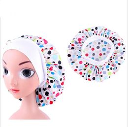 Kids Children Cotton Bonnet Night Sleep Cap Cosmetic Hat Kids Hats Baby Caps Fruit Florial Print Cloth Hat 6 Colours