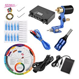 Starter Tattoo Kit Complete Liner Shader Rotary Kits Tools Pro Rotary Pen Set Complete Kit Supply Tattoo Accessories Motor Kit