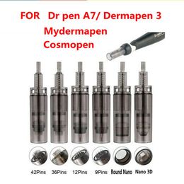 Grey Color 9/12/24/36/42/Nano Needle Cartridge Fits Dermapen 3 Dr pen A7 Mydermapen Cosmopen Microneedle