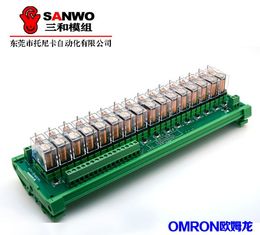 Freeshipping 16-channel Omron G2R-1-E Relay Module Control Panel Driver Board PLC Amplifier Board Original & New