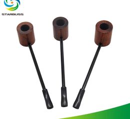 Handmade wooden pipe bending bamboo pipe