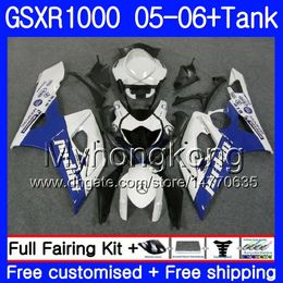 +Tank For SUZUKI GSXR 1000 1000CC blue flames hot GSX R1000 2005 2006 Bodywork 300HM37 GSX-R1000 GSXR-1000 1000 CC K5 GSXR1000 05 06 Fairing