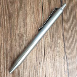 EDC Stainless Steel Spring Retractable Ballpoint Pen Tactical Survival tool  P73