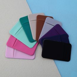 Soft Sock Wallet Credit Card Cash Pocket Sticker Lycra Adhesive Holder Money Pouch Mobile Phone 3M Gadget iphone Samsung huawei