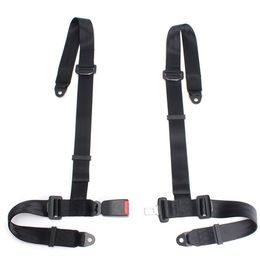 New God Snow 5 Point Camlock 3/" inch Nylon Quick Release Seat Belt Harness Black